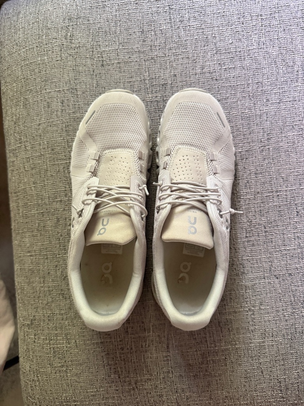 On Cloud Lightweight Running Shoes in Light Beige